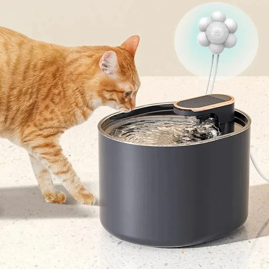 Fuente de agua automática para gatos 3L con sensor y filtro